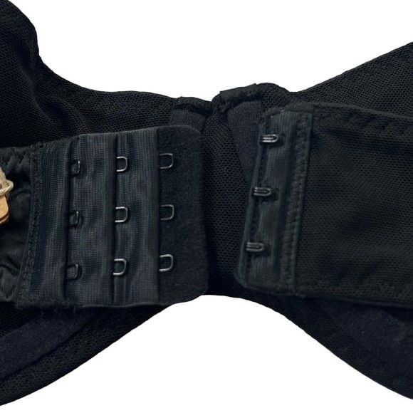 SKIMS Woven Shine Underwire Bra 44C Onyx - Picture 8 of 12